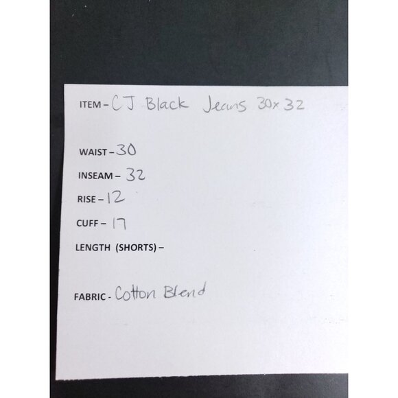 CJ Black Relaxed Straight Jeans Men's Size 30x32 Distressed - Picture 10 of 10